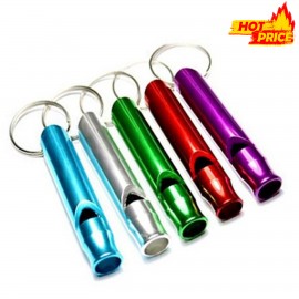 Safety Aluminum Whistle With Keychains