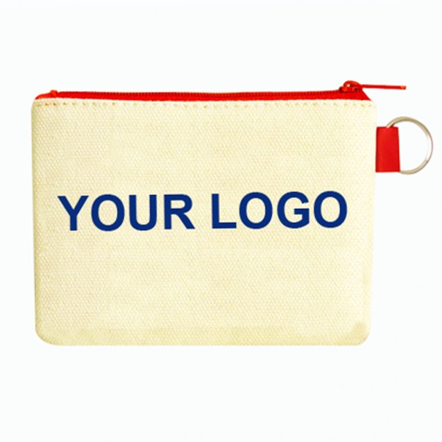 Coin Purse With Zipper And Key Ring
