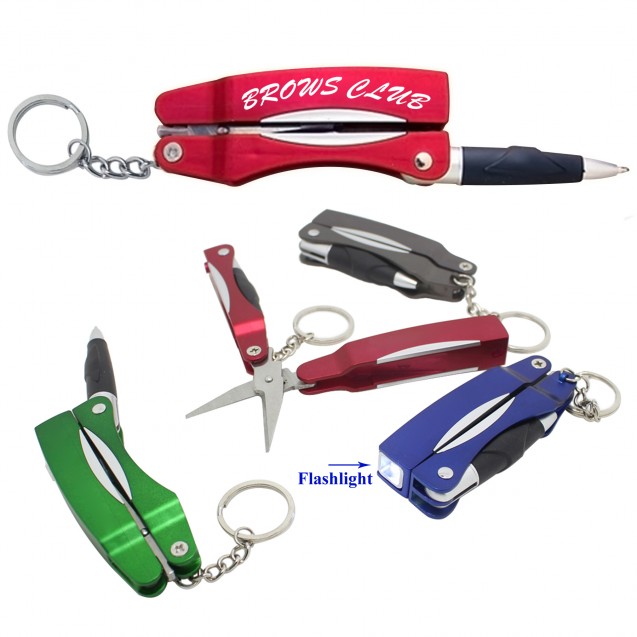 3 In 1 Multi Purpose Pen Scissor Flashlight